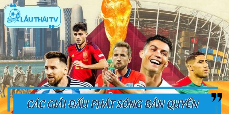 Các giải đấu nổi bật trong trang web 