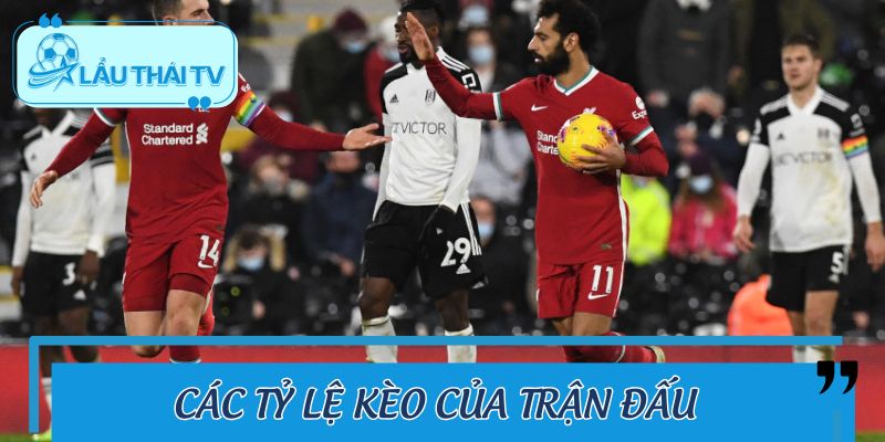 Các tỷ lệ kèo của trận đấu được LAUTHAITV phân tích 